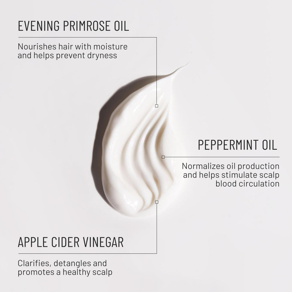 Fragrance-free Hairstory New Wash Deep Clean bottle; free of synthetic scents