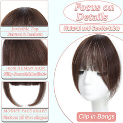 HAITOO wispy bangs with temples for a cute, secure fit.