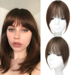 HAITOO clip-in bangs with French bangs for a natural look and seamless blend.
