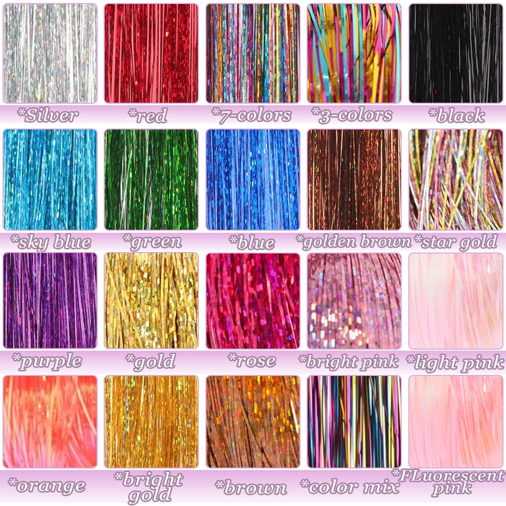 HAITOO glitter extensions are washable and fade-resistant for repeated use.