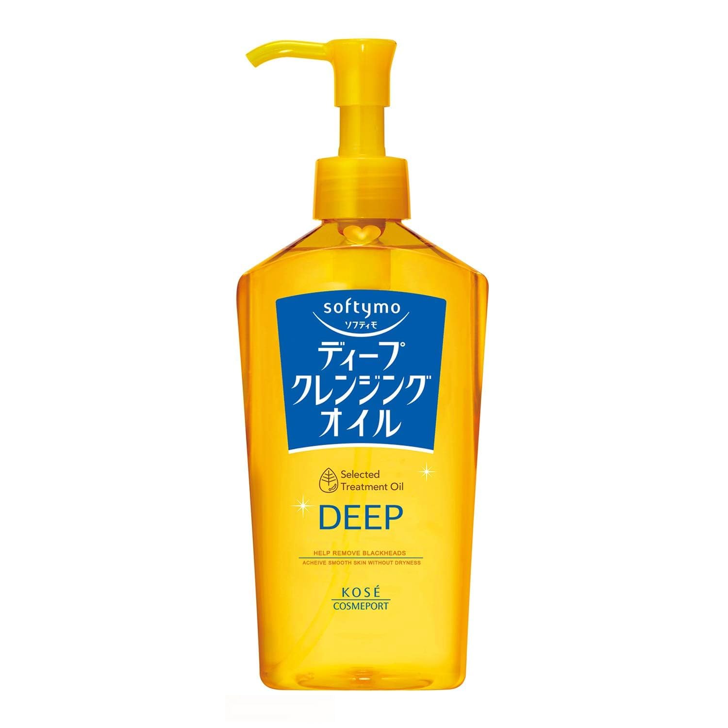 HAKOCO KOSE Softymo Deep Cleansing Oil bottle with pump for easy application