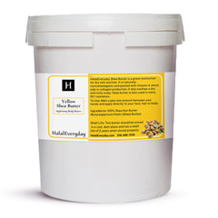 HalalEveryDay shea butter texture close-up highlights creamy consistency ideal for quick moisturization.