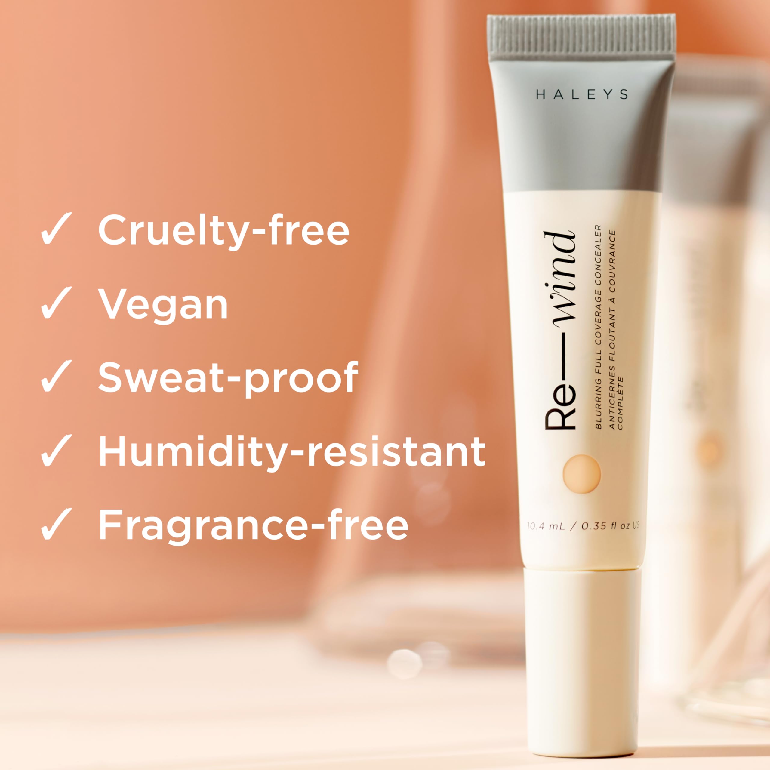 HALEYS Re-wind longwear-sweat-resistant formula stays put through heat.