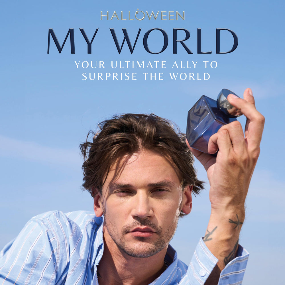 Halloween My World bottle side angle highlighting elegant design and premium scent