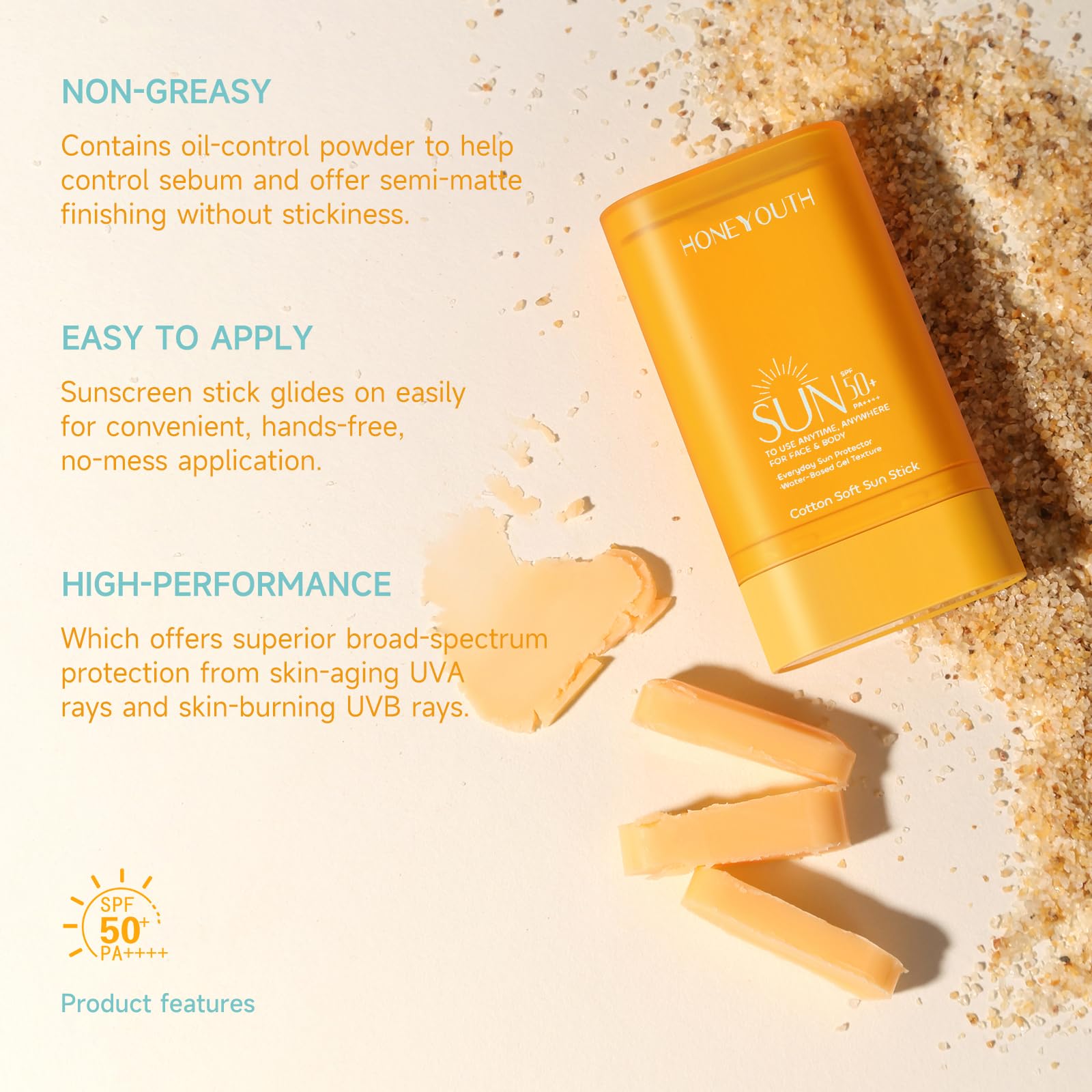 Halo East Sunscreen Stick Face Moisturizing Benefits hydrate skin while protecting.