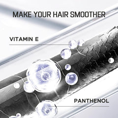 HALOVIDA Dry Shampoo close-up on hair after spray shows soft shine.