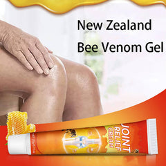 Halpilt bee venom gel application on skin for quick soothing relief.