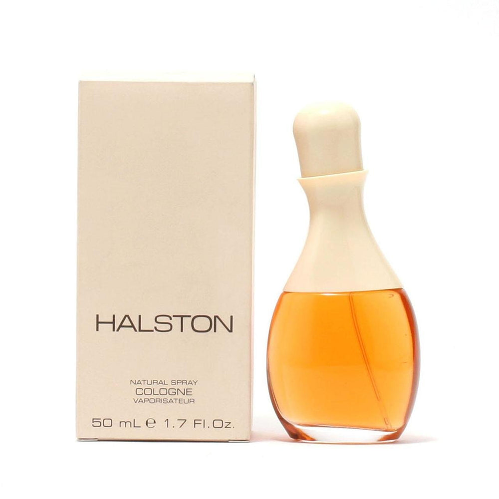 Halston Ladies Cologne bottle, elegant design ideal for daily wear.