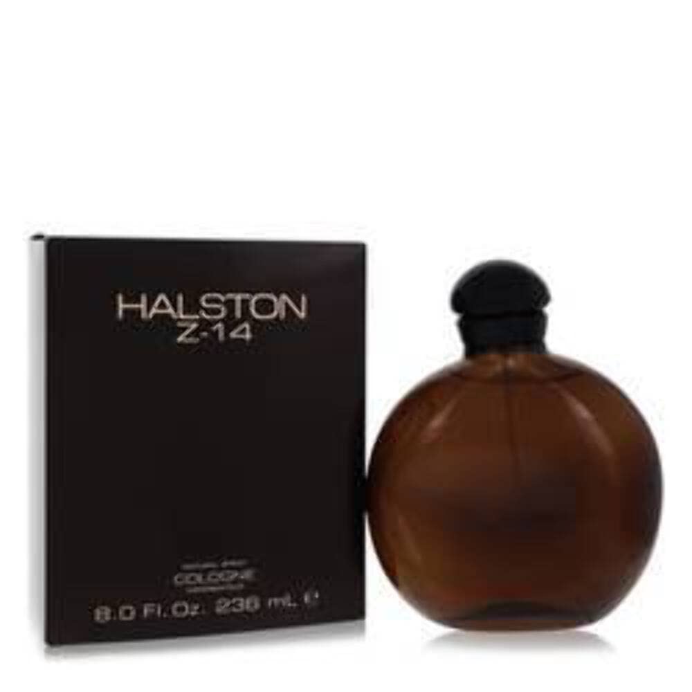 HALSTON Z-14 packaging label signals a classic masculine scent for evenings.