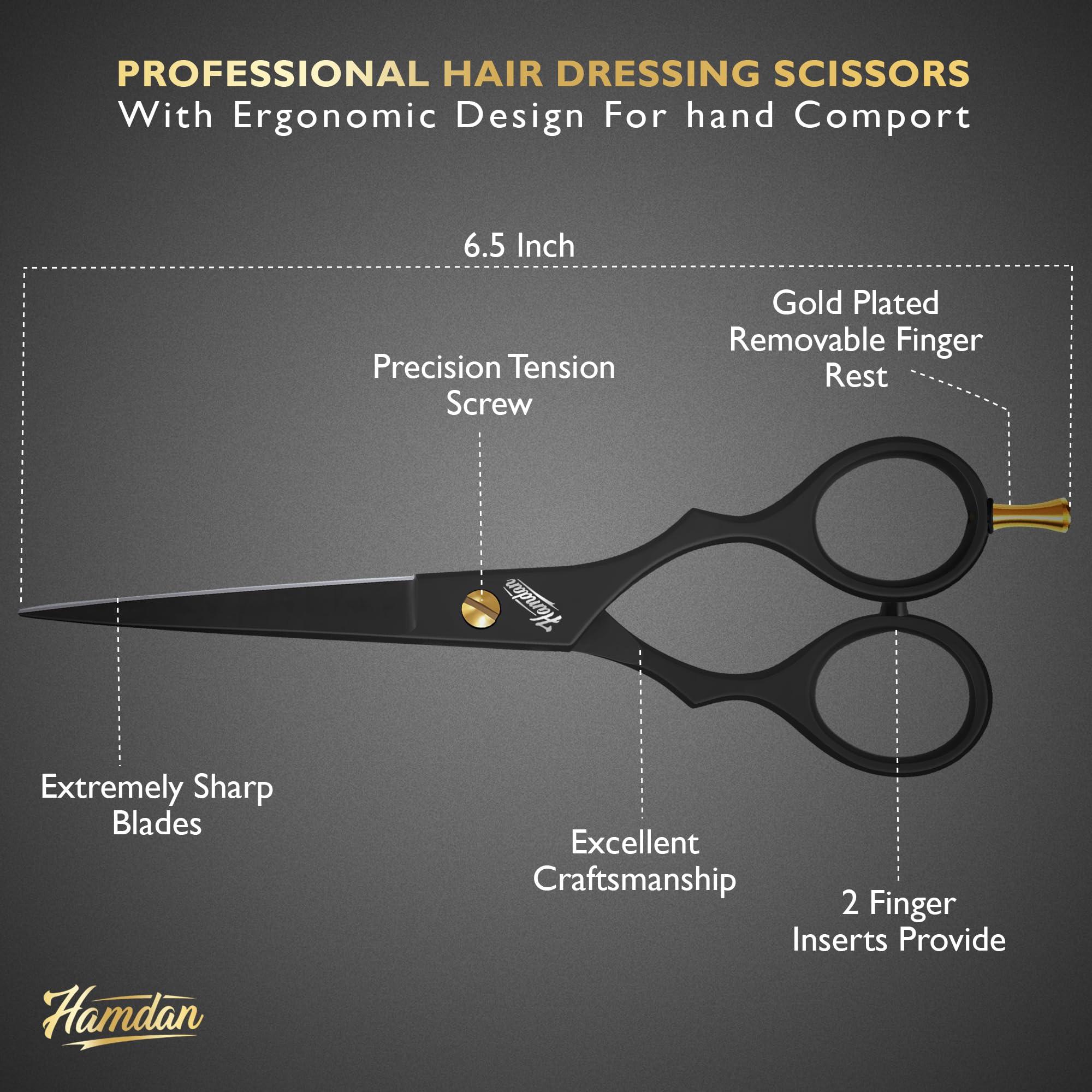 Hamdan hair scissors pouch for safe storage and quick travel.