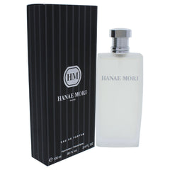 Hanae Mori EDP for men bottle shot showing sleek design for daily wear.