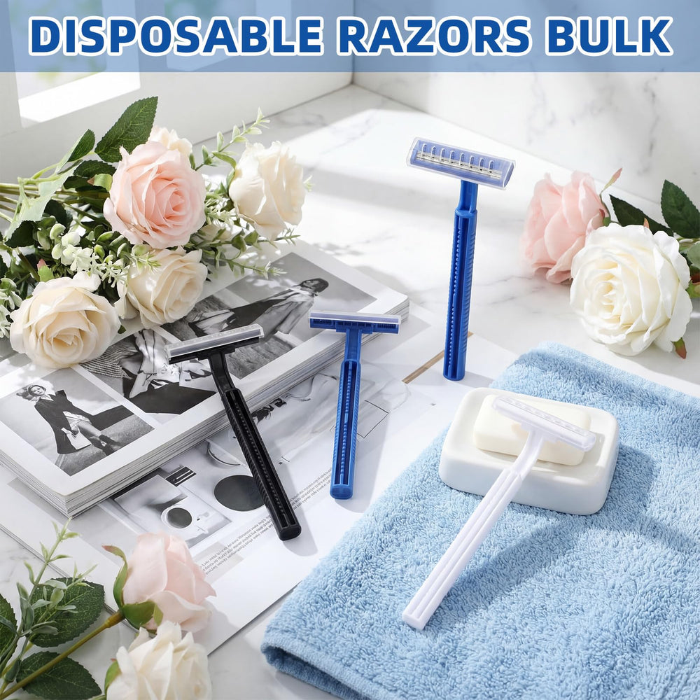Hanaive razor with protective cover safeguarding blades during storage