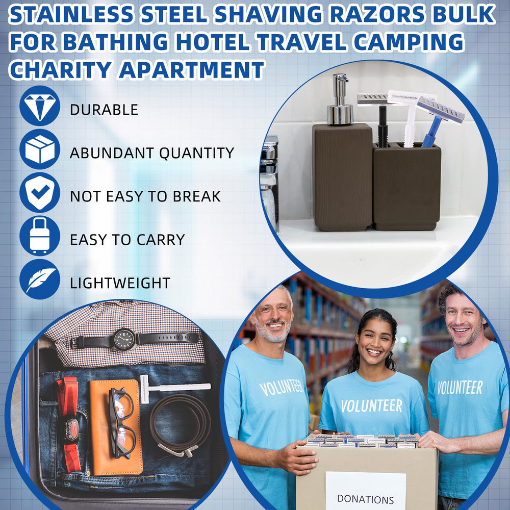 Hanaive disposable razors in compact travel kit for on-the-go