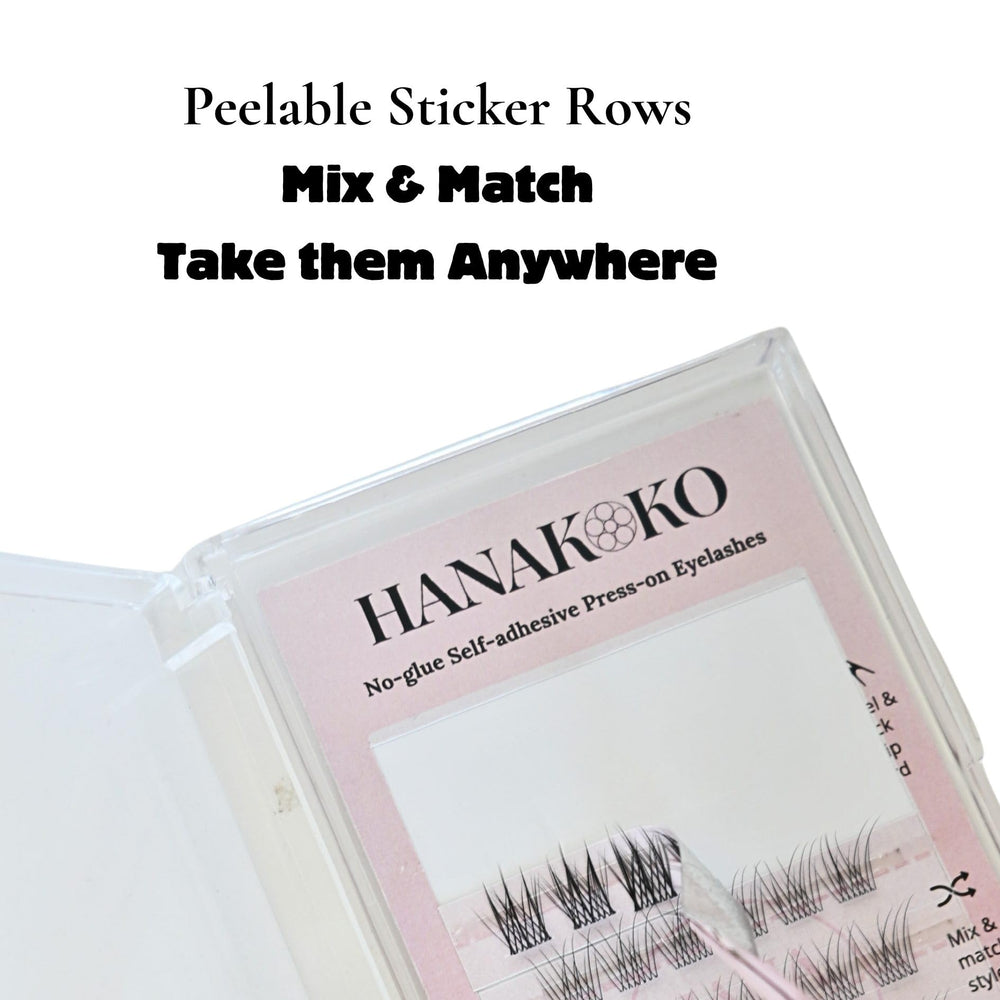 HANAKOKO 10-13mm lashes shaped for natural eye fit