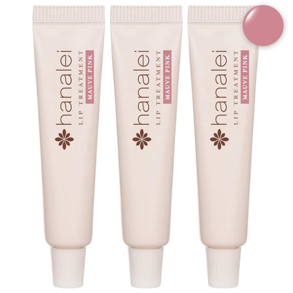 Hanalei Hydrating Lip Treatment tub closeup with mauve tint for hydrated lips.