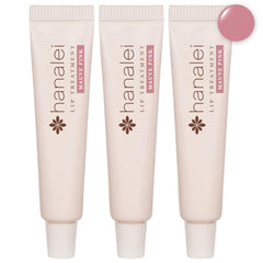 Hanalei Hydrating Lip Treatment tub closeup with mauve tint for hydrated lips.