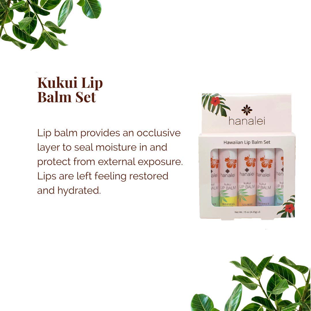 Hanalei Lip Balm Coconut Pear tube nourishes lips daily