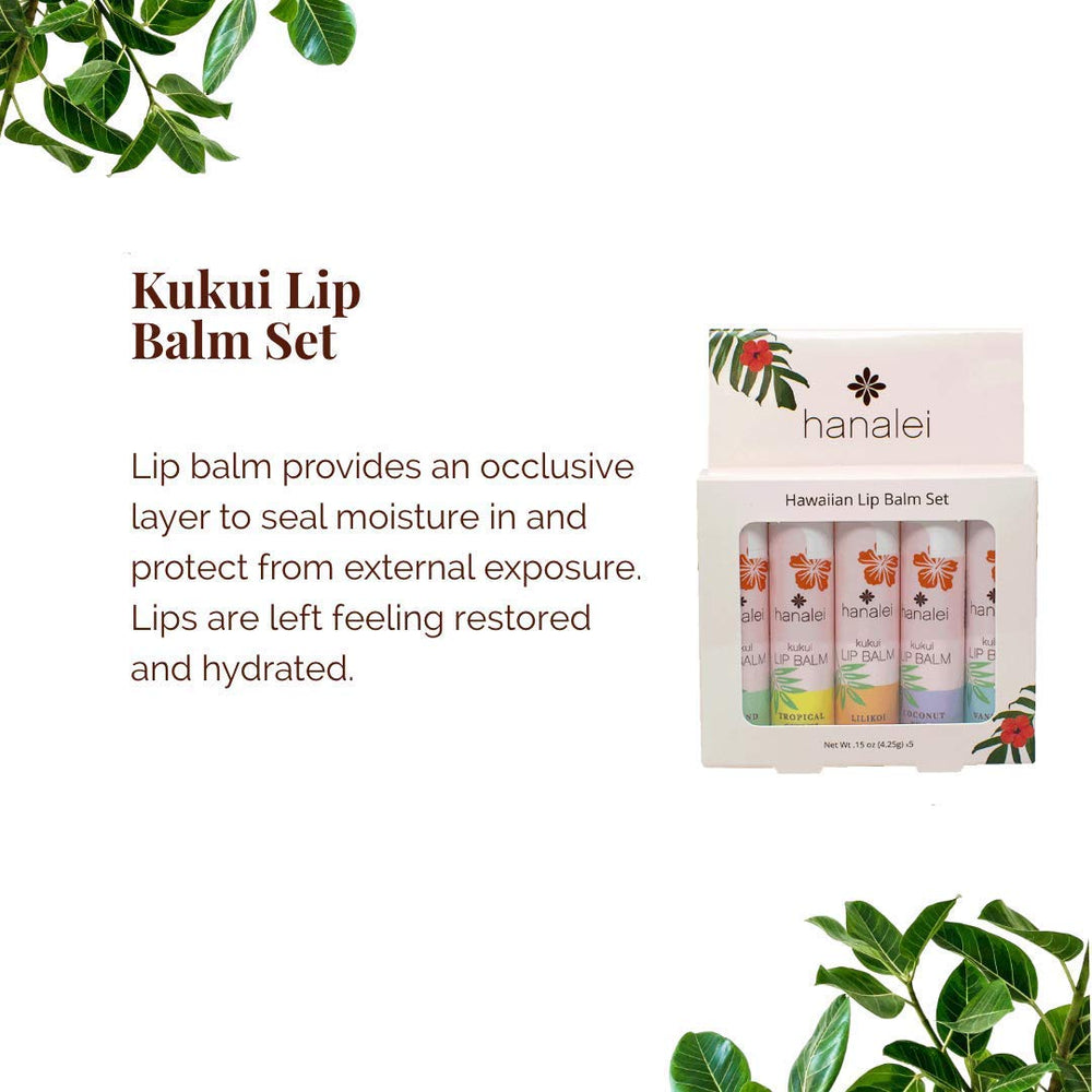 Hanalei Lip Balm Coconut Pear tube nourishes lips daily