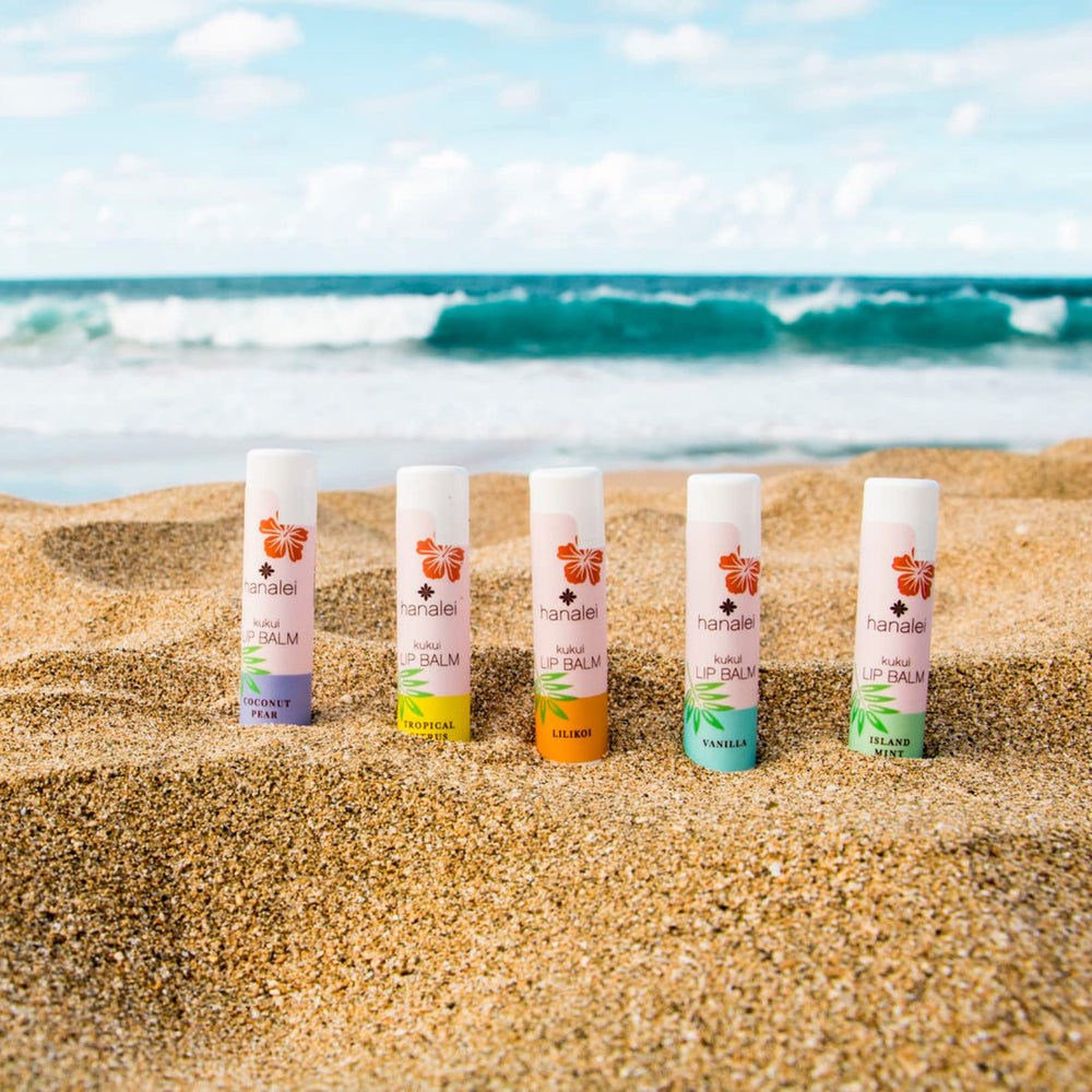 Hanalei Lip Balm Lilikoi tube soothes lips with kukui oil