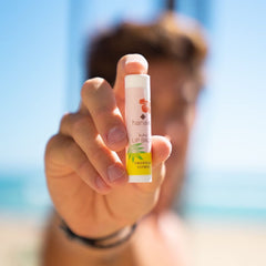 Hanalei Lip Balm Tropical Citrus tube delivers moisture and zesty scent