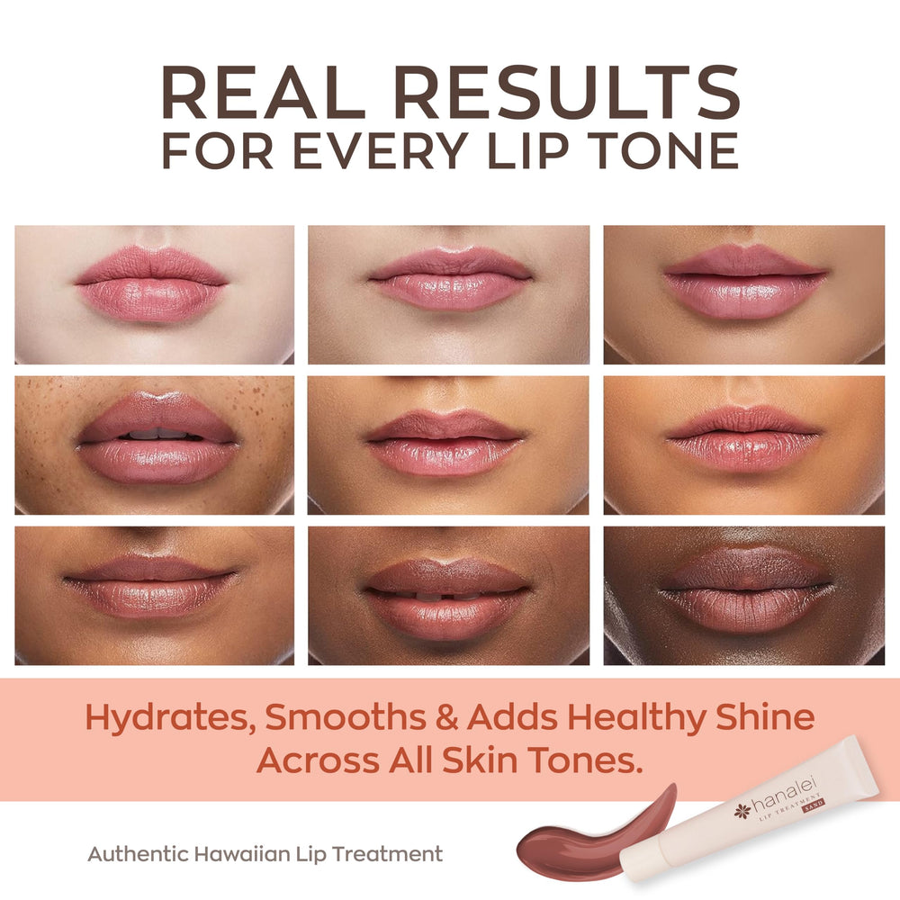 Nude tint swatch on lips from Hanalei Lip Treatment