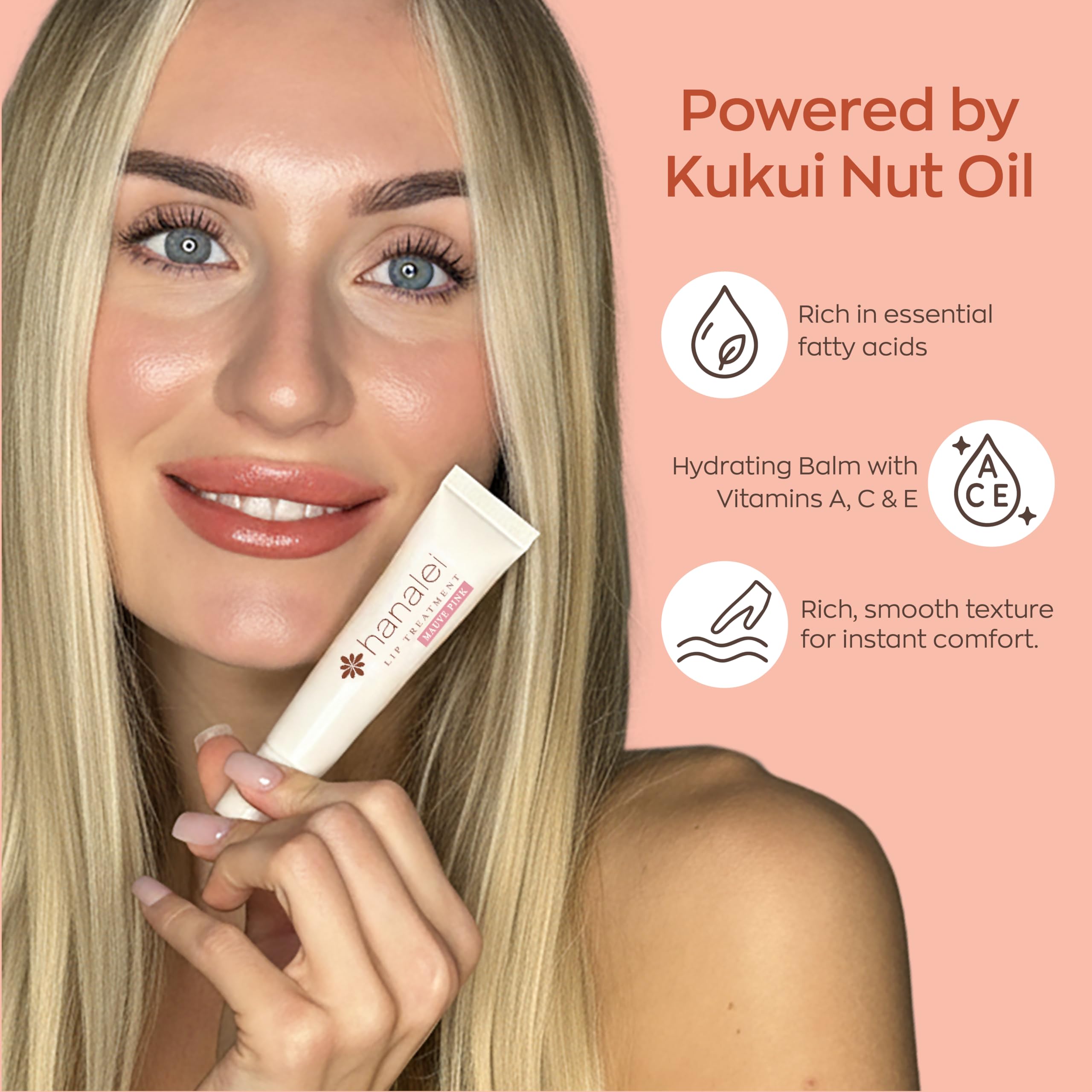 Travel pack of Hanalei Lip Treatment with three 5g tubes for on-the-go.