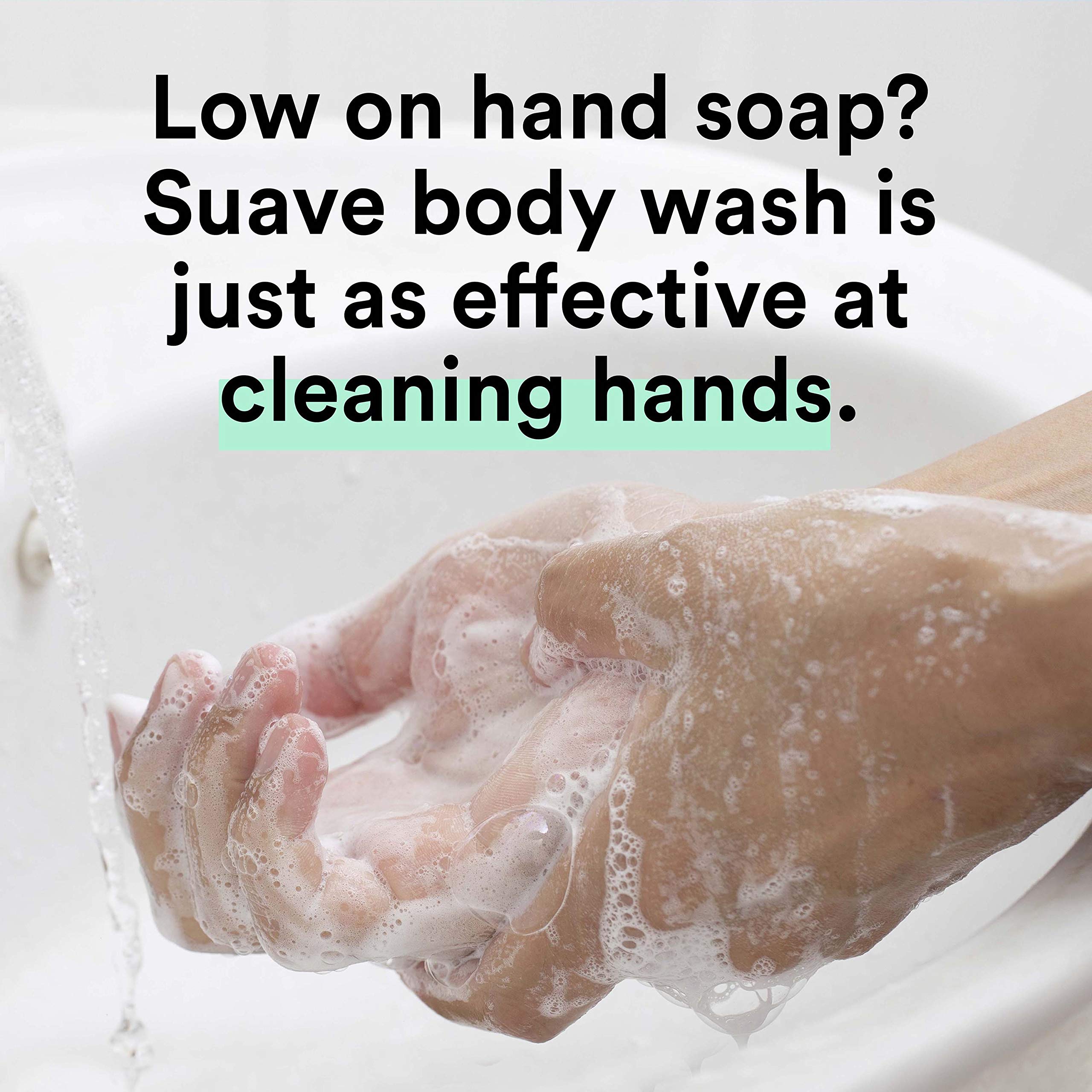 Suave Ocean Breeze cleans hands effectively with a gentle formula.