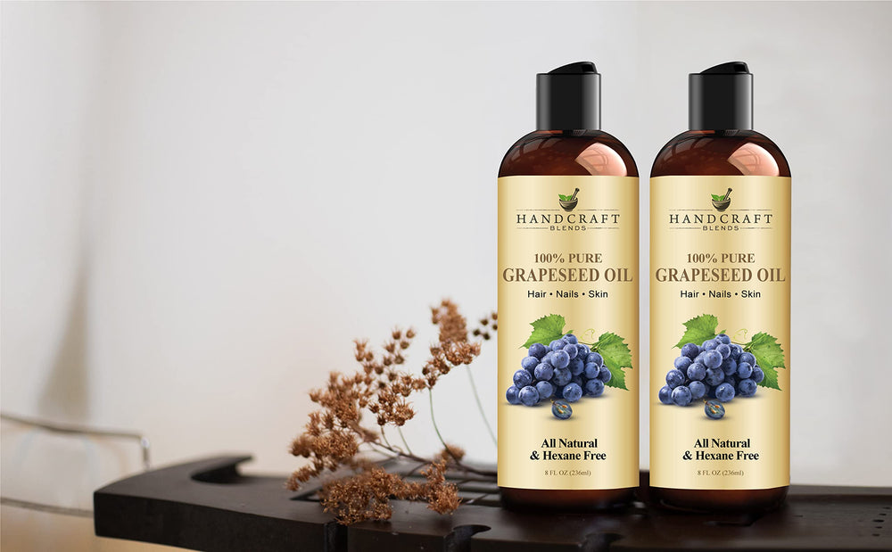 Handcraft Blends Grapeseed Oil helps hair care routine.