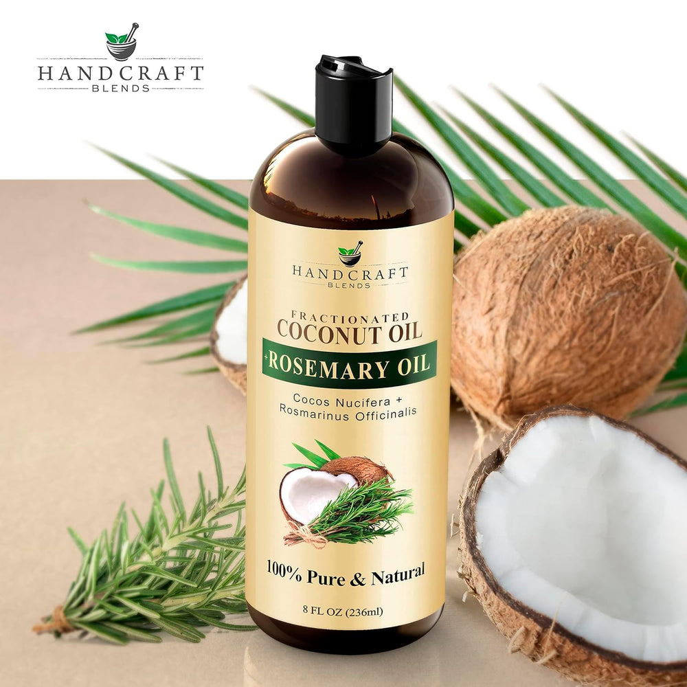 Handcraft Blends coconut oil adds shine and volume to hair.