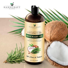 Handcraft Blends coconut oil adds shine and volume to hair.