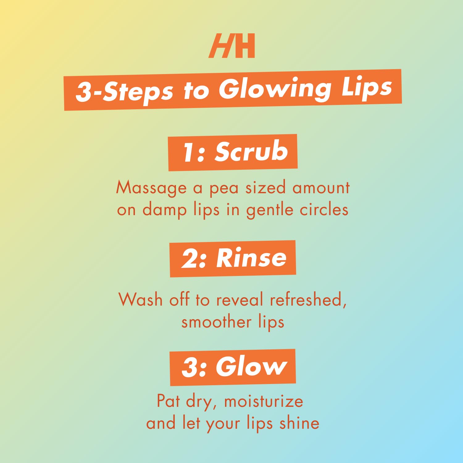 Handmade Heroes turmeric lip scrub application on dry lips for hydration