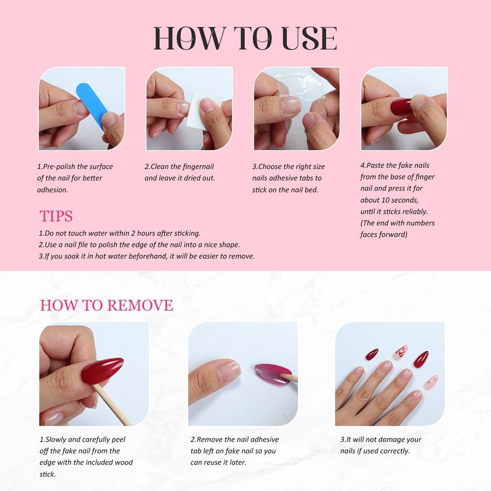Box includes ten nails for versatile sizing and quick styling at home.