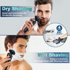 Handsomeface IPX7 waterproof design allows safe cleaning under faucet.