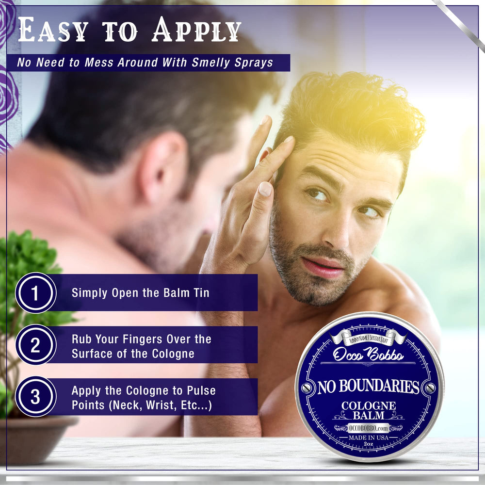 Handy Hound No Boundaries Solid Cologne applied to pulse points for a simple daily routine.