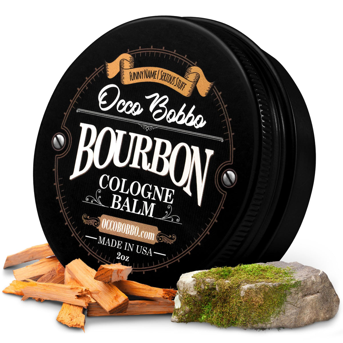 Handy Hound Occo Bobbo solid cologne tin shows a compact travel companion