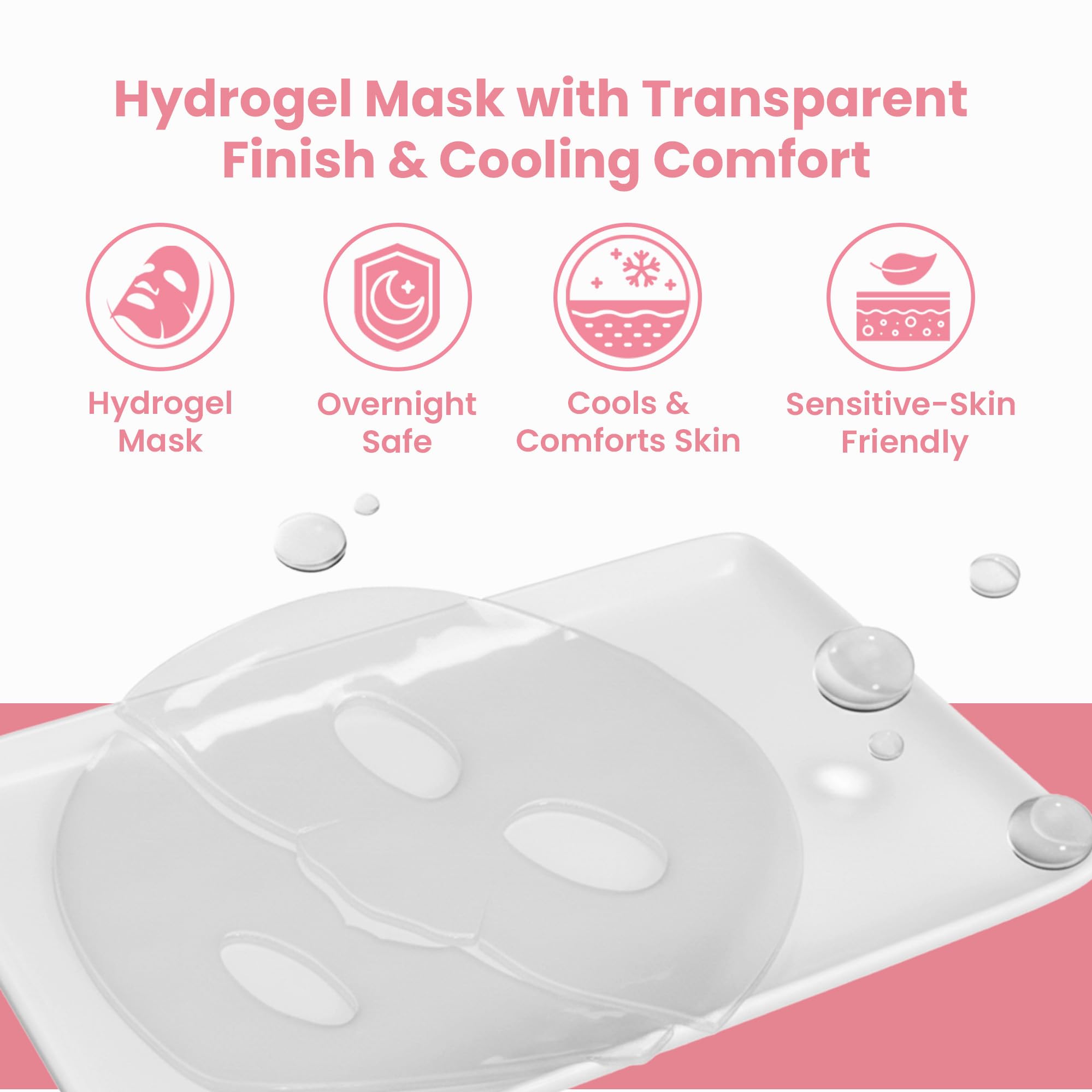 Haneve Skin Bio-Collagen mask on face delivers hydration