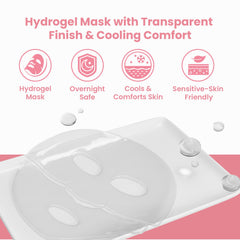 Haneve Skin Bio-Collagen mask on face delivers hydration