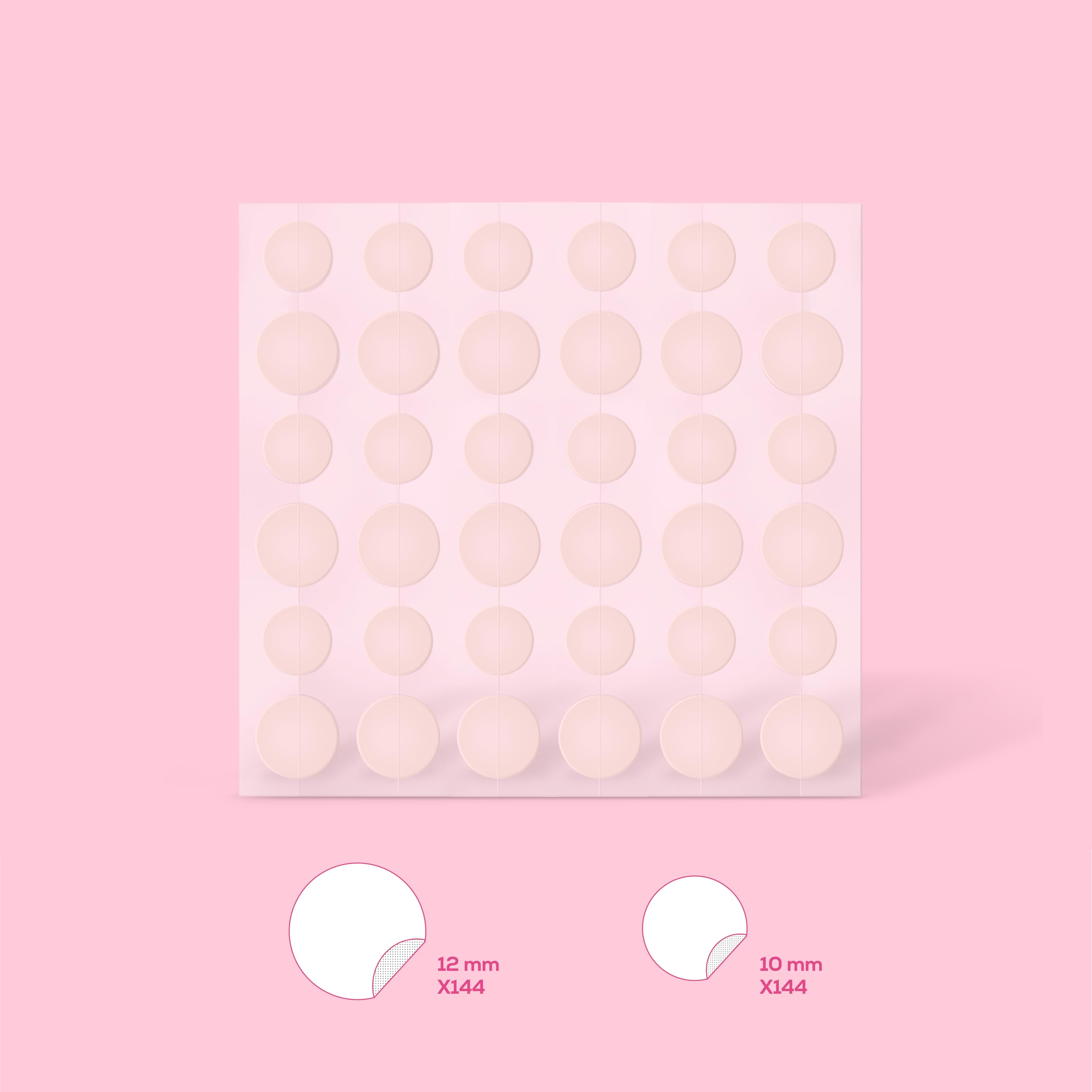 HANHOO transparent patch on skin, nearly invisible during daily activities.