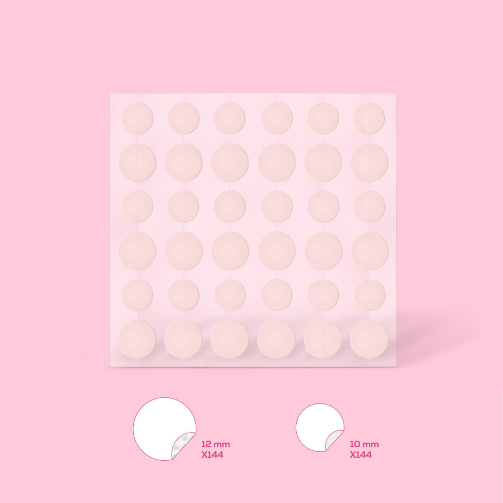 HANHOO transparent patch on skin, nearly invisible during daily activities.