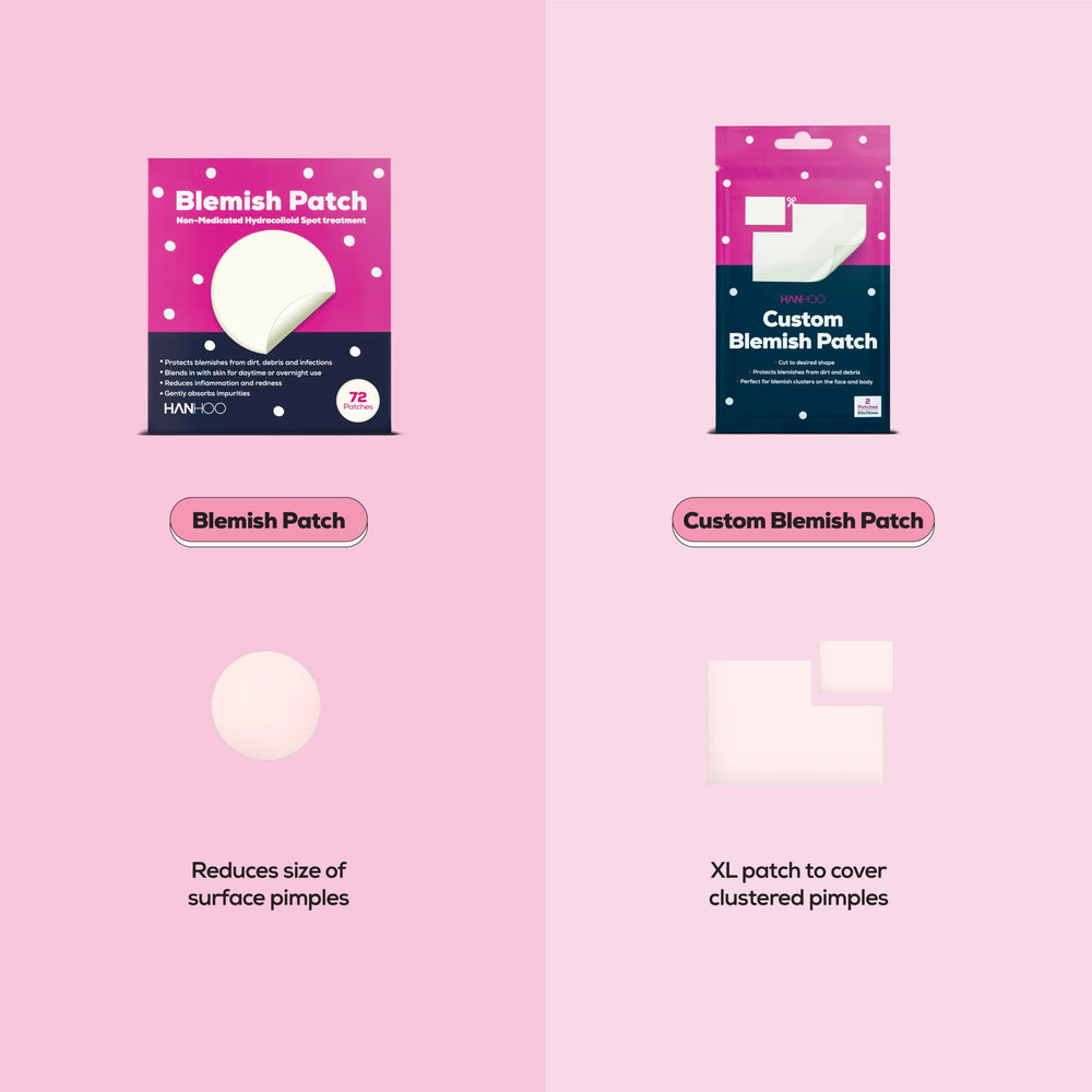 HANHOO hydrocolloid patch demonstrates absorption helping blemishes stay protected