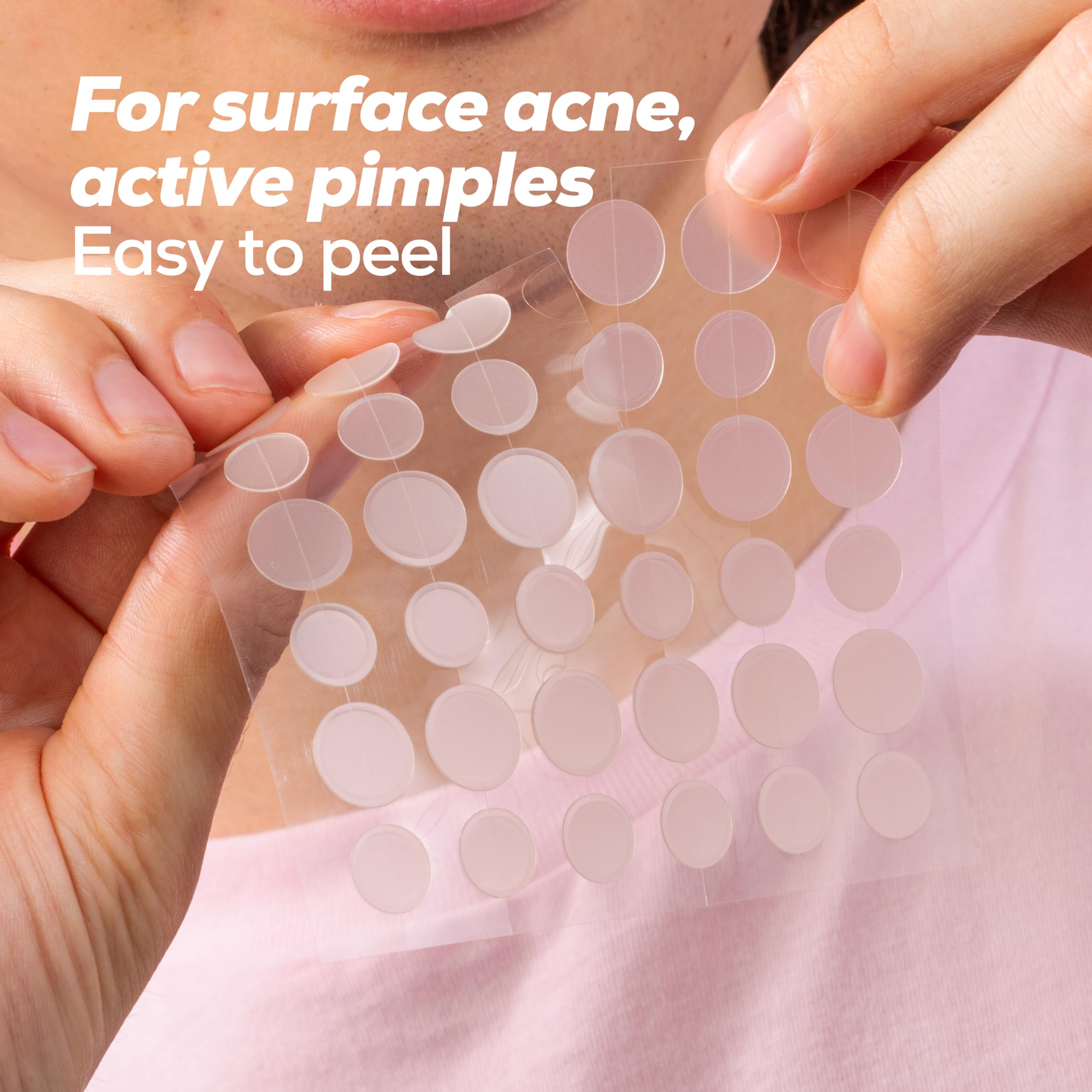 HANHOO hydrocolloid patches close-up show oil and pus absorption
