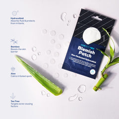 Hanhoo patch infused with aloe soothes skin while covering the spot.