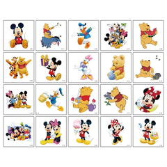HANISNA Mickey Minnie tattoo sheet for kids parties, fun party favors and decorations