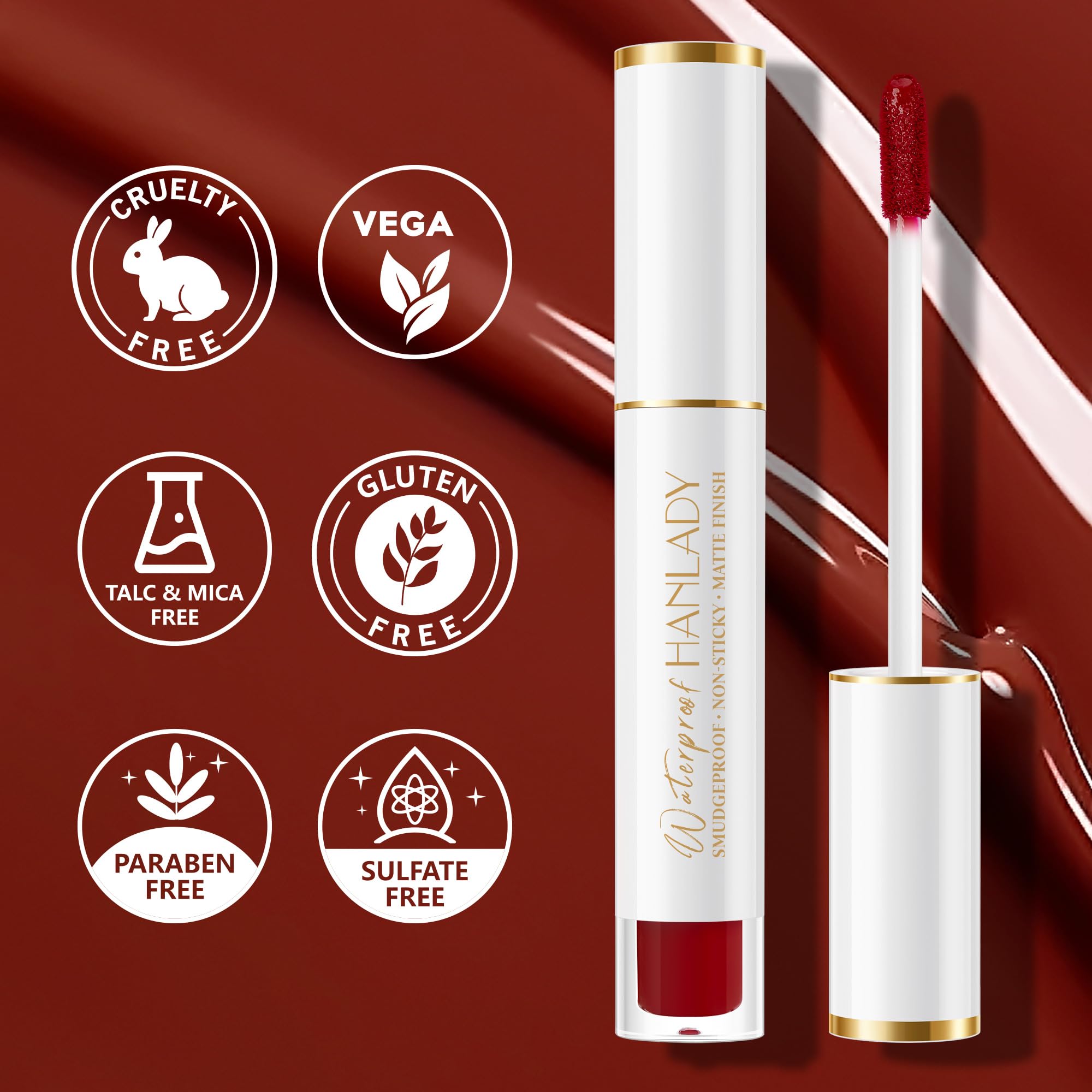 Formula nourishes lips with shea butter for comfort.