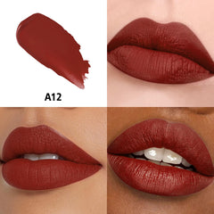 Close-up of the lipstick tube reveals creamy, non-drying formula.