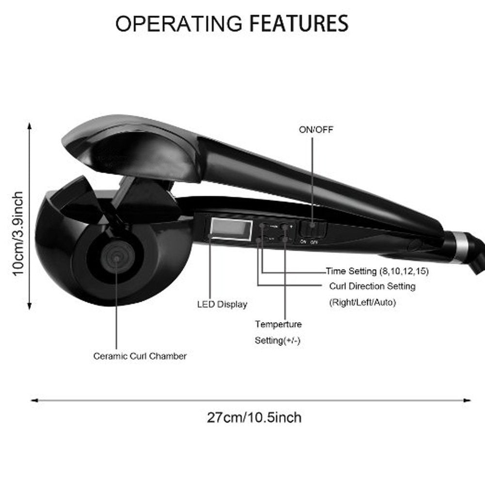 Hann Hair Curler with heat-ready indicator ensures confident styling.