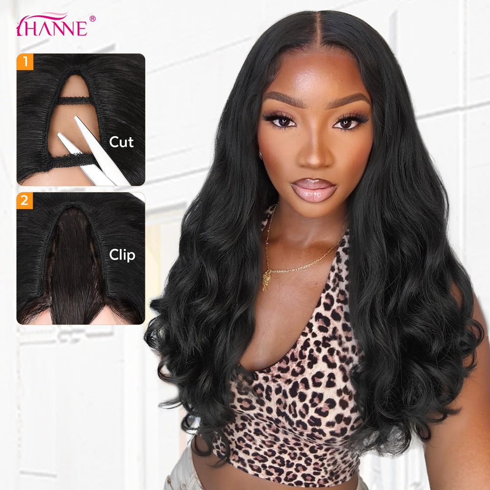 HANNE Yaki Curly V Part Wig care-friendly synthetic fibers simplify daily styling