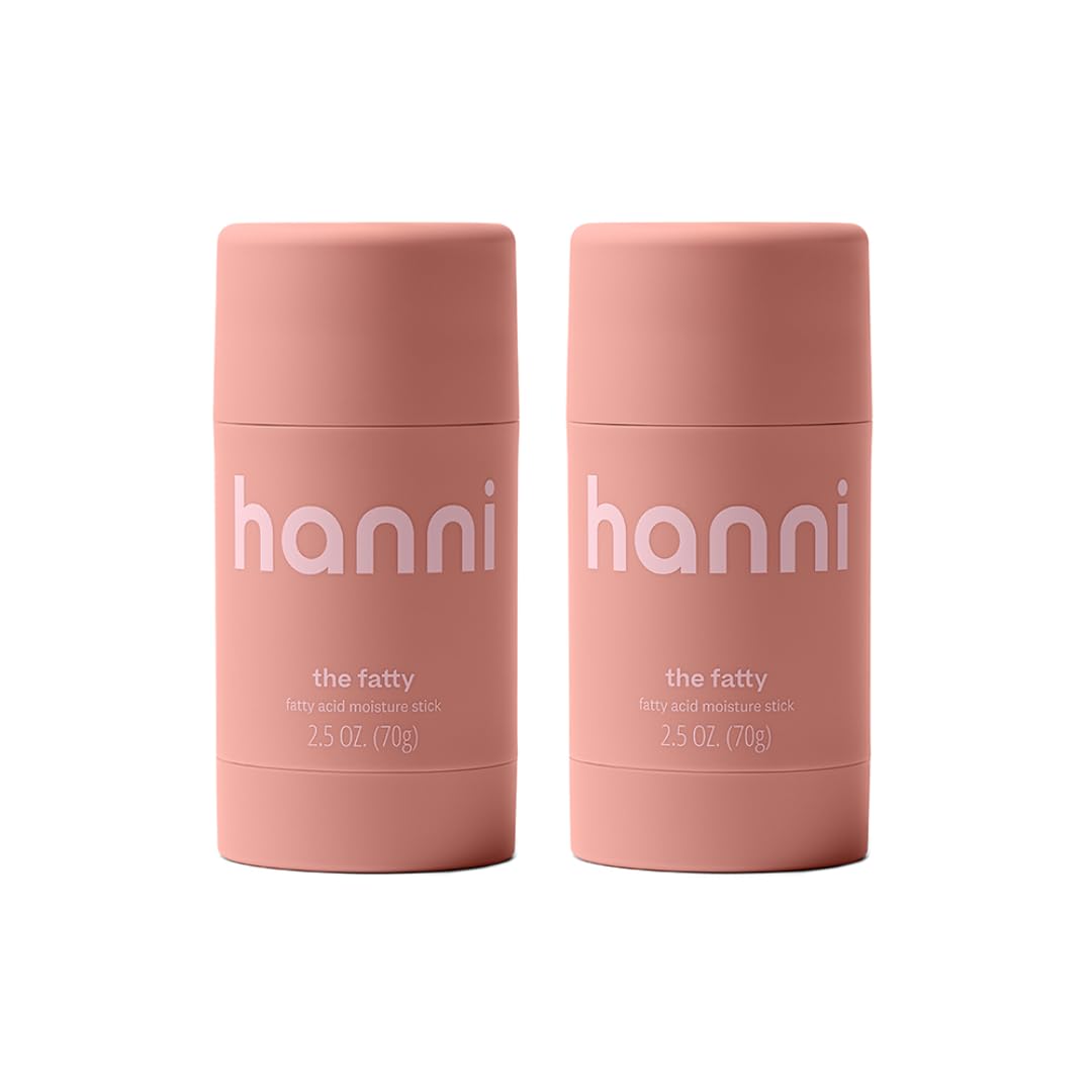HANNI Fatty Body Moisturizer Stick packaging close-up shows clean, fragrance-free design for sensitive skin.
