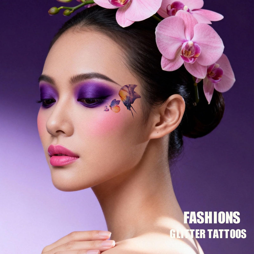HANSAMU glitter sets suit eye, face, and body decorations at festivals.