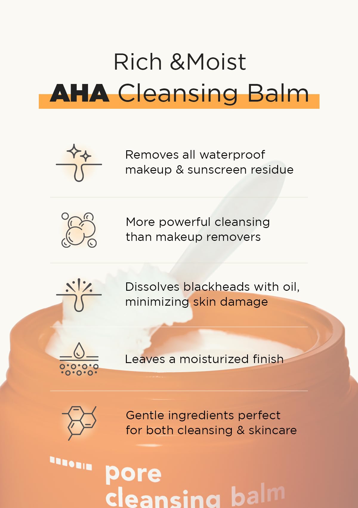 Hanskin AHA Pore Cleansing Balm used as the first cleanse to prep skin for hydration.